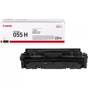 Genuine Canon 055 H, High Capacity Yellow Toner Cartridge, 3017C002