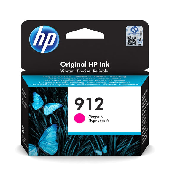 Genuine HP 912, Magenta Ink Cartridge, 3YL78AE