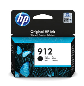 Genuine HP 912, Black Ink Cartridge, 3YL80AE