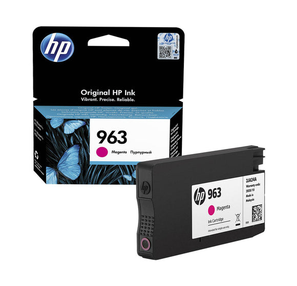 Genuine HP 963, High Capacity Magenta Ink jet Printer Cartridges, 3JA24, 3JA24AE