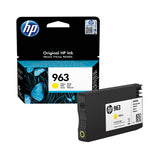 Genuine HP 963, Yellow Ink Cartridge, 3JA25AE
