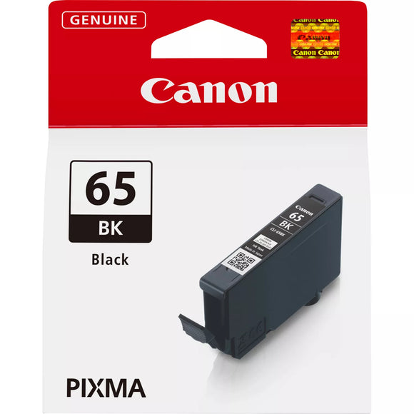 Genuine Canon CLI-65BK, Black Ink Cartridge, CLI-65BK, 4215C001