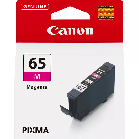 Genuine Canon CLI-65M, Magenta Ink Cartridge, CLI-65M, 4217C001