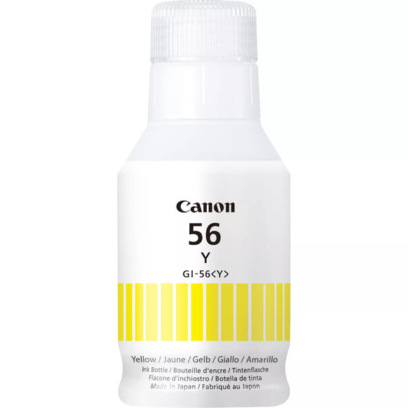 Genuine Canon GI56Y, Yellow Ink Bottle, GI-56Y, 4432C001