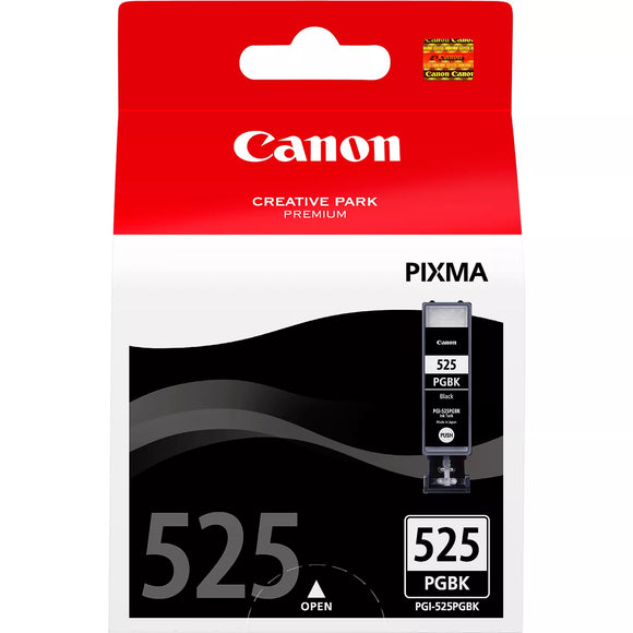 Genuine Canon PGI525PGBK, Pigment Black Ink Cartridge, PGI-525PGBK, 4529B001