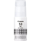 Genuine Canon GI-53BK Printer Refill Black Ink Bottle, 4699C001