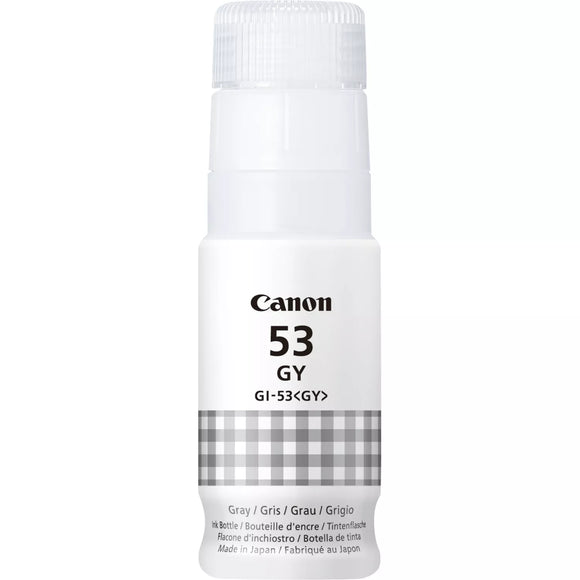 Genuine Canon GI53GY Grey Ink Bottle, GI-53GY, 4708C001