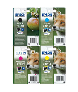 Genuine Epson DuraBrite Multipack Ink Cartridges, T1291, T1282, T1283, T1284, T1286