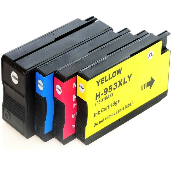4 Compatible Ink Cartridges, Replacement For HP 953XL, 3HZ52 (NON-OEM)