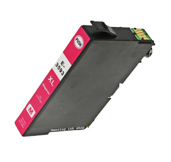 1 Magenta Compatible Ink Cartridge, Replaces For Epson 35XL, T3593, NON-OEM