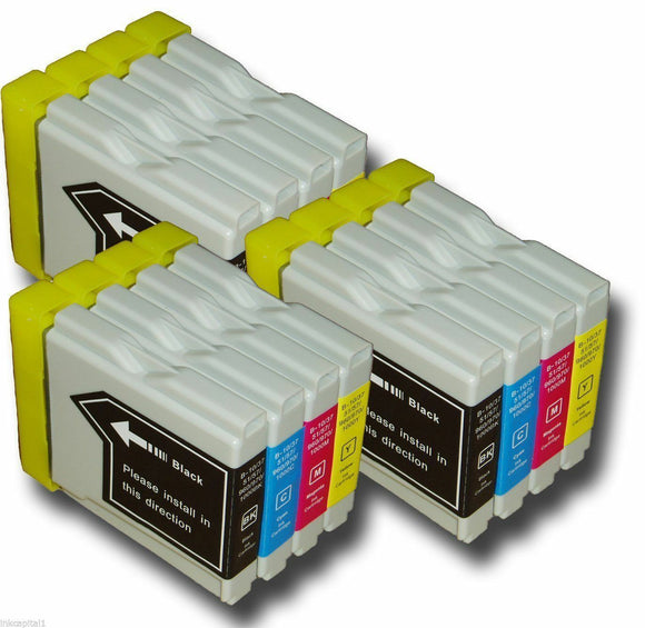 12 Compatible Ink Cartridge, Replaces For Brother LC1000BK, LC1000C, LC1000M, LC1000Y