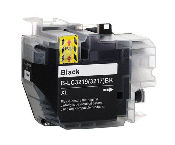 1 Compatible Black Ink Cartridges, Replaces For Brother LC-3219XLBK, NON-OEM