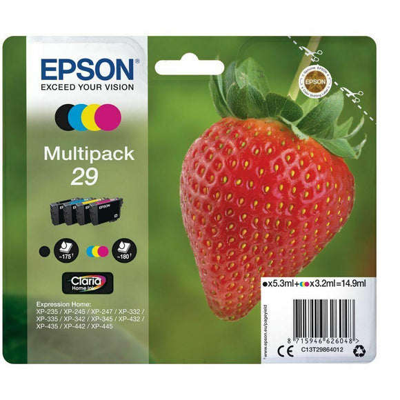 Genuine Epson 29 Strawberry Multipack Ink jet Print Cartridge T2986 T29864010