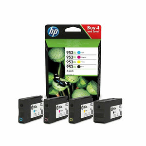 Genuine HP 953XL, High Capacity Multipack Ink Cartridges, 3HZ52, 3HZ52AE