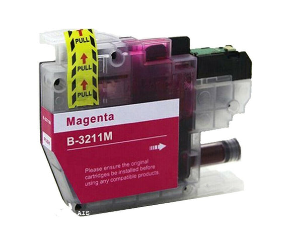 1 Magenta Compatible Ink Cartridge, Replaces For Brother LC-3211M, NON-OEM