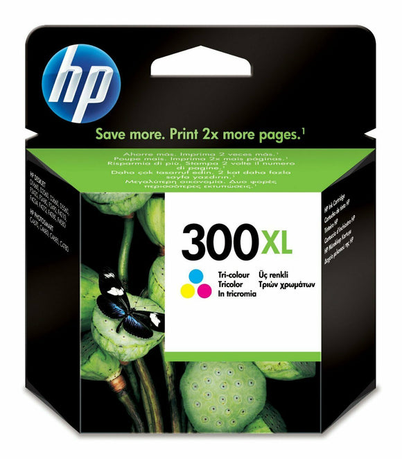 Genuine HP 300XL, High Capacity Tri-Colour Ink jet Printer Cartridge, CC644, CC644AE