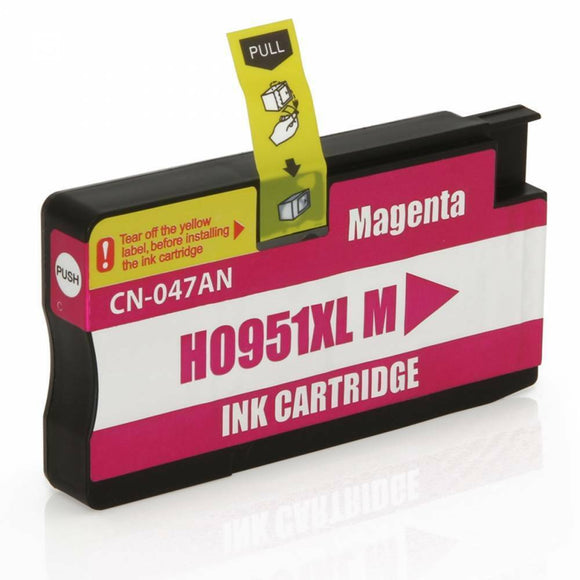 1 Magenta High Capacity Remanufactured ink Cartridge, Replaces For HP 951XL CN047 CN047AE