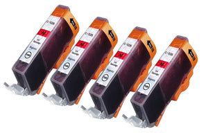4 Compatible 526M, Magenta Ink Cartridges, Replaces For Canon CLI-526M, NON-OEM