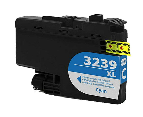 1 Compatible High Capacity Cyan Ink Cartridge, Replaces For Brother LC3239XLC, NON-OEM