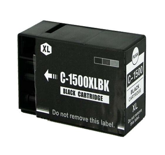 1 Compatible Black Ink Cartridges, Replaces For Canon PGI-1500XLBK, NON-OEM