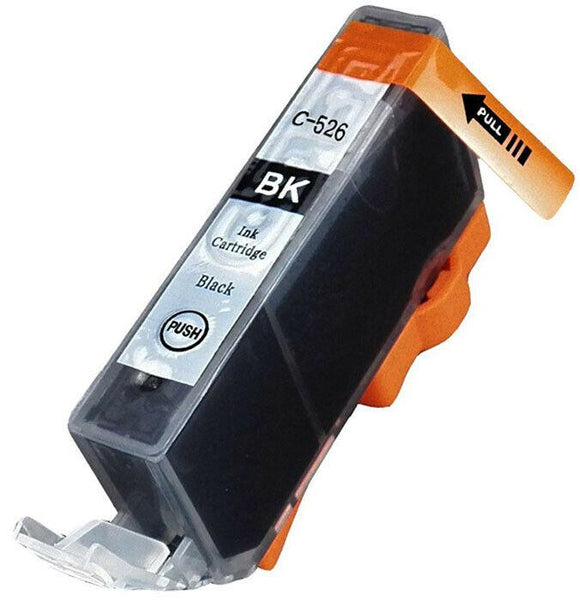 1 Compatible Black Ink Cartridges, Replaces For Canon CLI526BK, CLI-526BK, 4540B001 NON-OEM