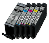 Genuine Canon 5 Colour Multipack Ink Cartridge, PGI-580PGBKXL, CLI-58BKCMY