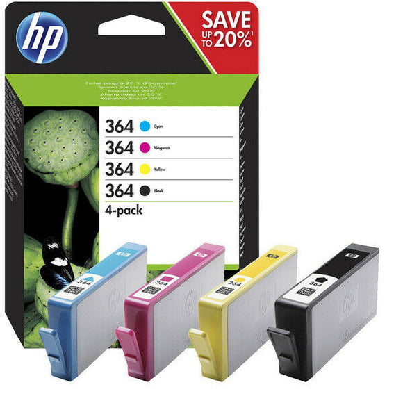 Genuine HP 364, Multipack Ink Cartridges, CB316, CB318, CB319, CB320, N9J73AE