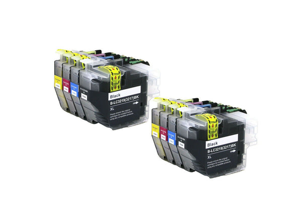 8 Compatible Ink Cartridge For Brother LC3217BK LC3217C LC3217M LC3217Y NONOEM