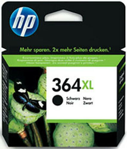 Genuine HP 364XL, Black High Capacity Ink jet Print Cartridge, CN684, CN684EE