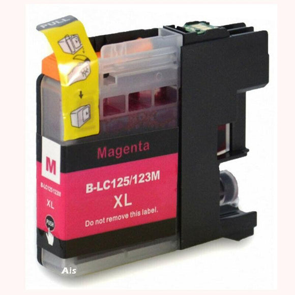 Compatible LC123, Magenta Ink Cartridge, Replaces For Brother LC123M, LC-123M, NON-OEM