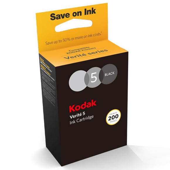 Genuine Kodak 5, Black Ink Cartridges, Kodak 5BK, ASK1UK