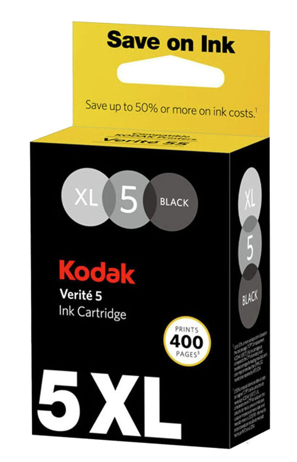 Genuine Kodak 5XL, Black Ink Cartridge, For Verite 55 Printer 400 Page, ALK1UK