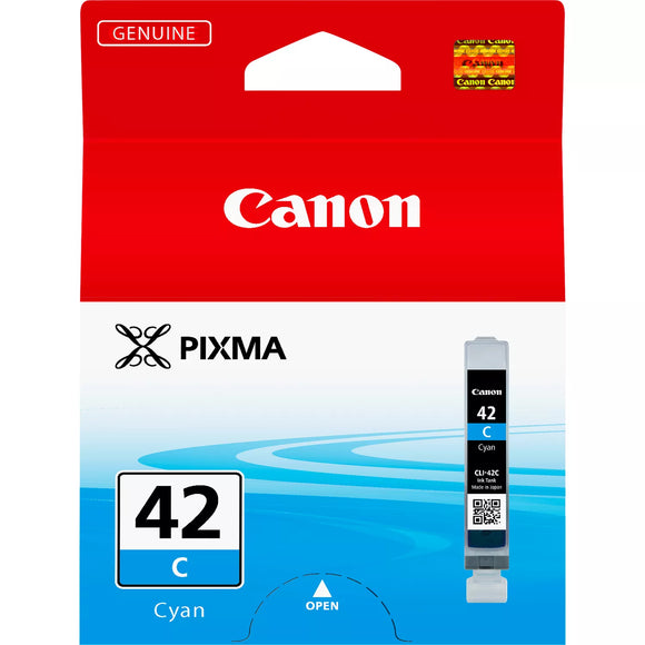 Genuine Canon CLI42C, Cyan Ink Cartridge, CLI-42C, 6385B001