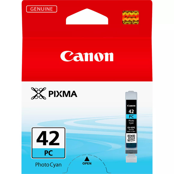 Genuine Canon CLI42PC, Photo Cyan Ink Cartridge, CLI-42PC, 6388B001