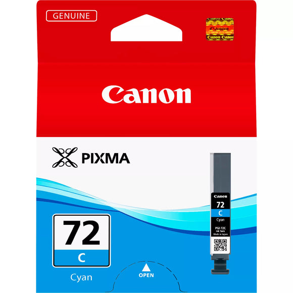 Genuine Canon PGI72C Cyan Ink Cartridge, PGI-72C 6404B001