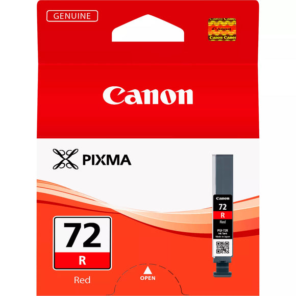 Genuine Canon PGI72R Red Ink Cartridge, PGI-72R, 6410B001