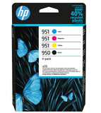 Genuine HP 950 / HP951, 4 Colour Multipack Ink Cartridges, 1VU23AE, 6ZC65AE