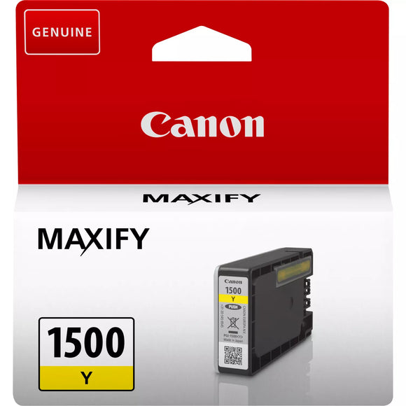 Genuine Canon PGI-1500Y Yellow Ink Cartridge, PGI-1500Y, 9231B001