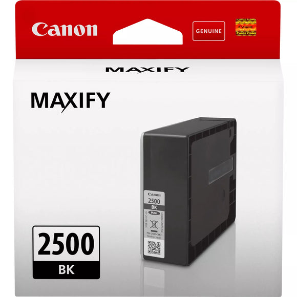 Genuine Canon PGI2500BK Black Ink Cartridge, PGI-2500BK, 9290B001