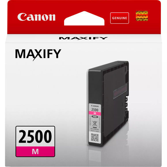 Genuine Canon PGI2500M, Magenta Ink Cartridge, PGI-2500M, 9302B001