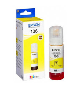 Genuine Epson 106, Yellow Ecotank Ink Bottle, T00R4, C13T00R440, 70ml