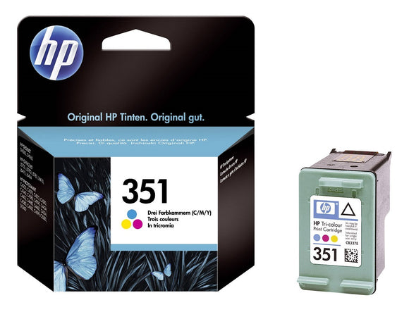 Genuine HP 351 Vivera Tri-Colour Ink Cartridge, CB337EE