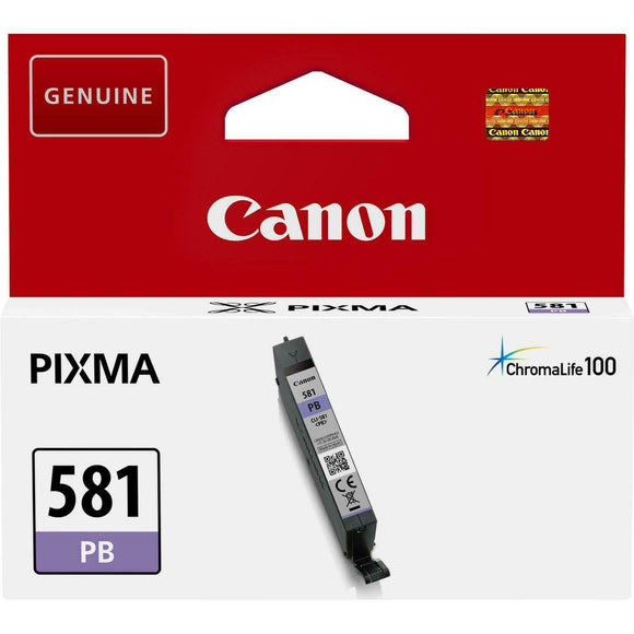 Genuine Canon CLI-581PB, Photo Blue Ink Cartridge, CLI581PB, 2107C001