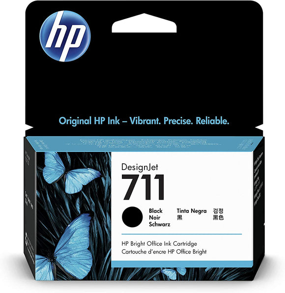 Genuine HP 711, Black Ink Cartridge, CZ129A