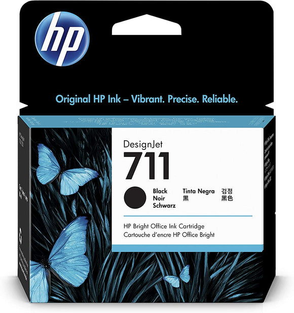 Genuine HP 711, Black Ink Cartridge, CZ133A