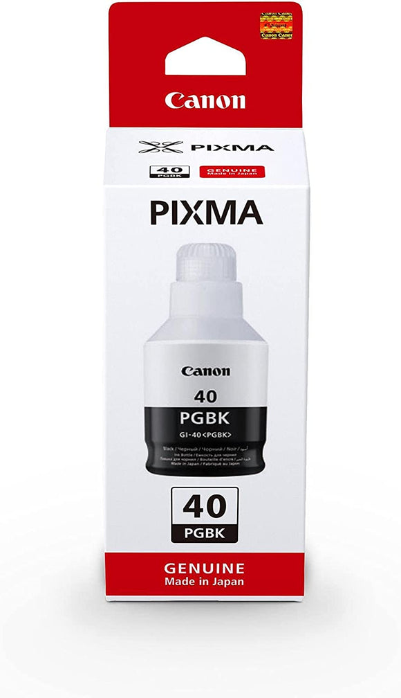 Genuine Canon GI-40PGBK, Black Ink Bottle, GI-40PGBK, 3385C001