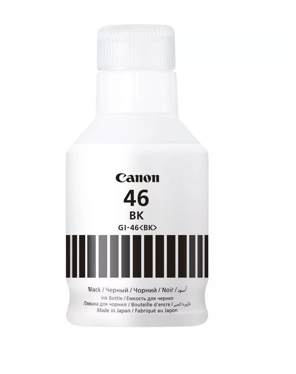Genuine Canon GI46BK, Black Ink Bottle, GI-46BK, 4411C001