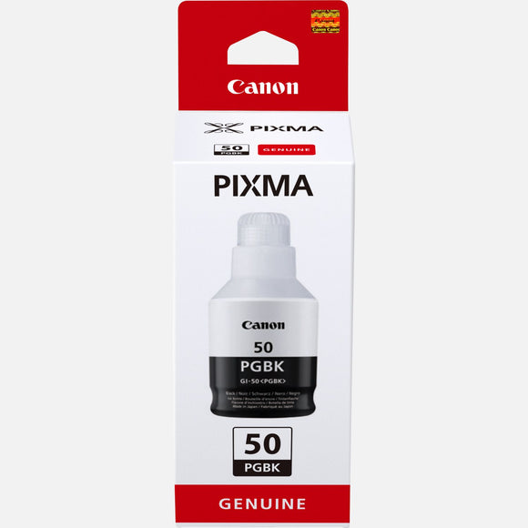 Genuine Canon GI-50PGBK, Black Ink Bottle, GI-50PGBK, 3386C001
