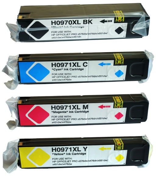 4 Compatible Ink Cartridge, For HP 970XL 971XL