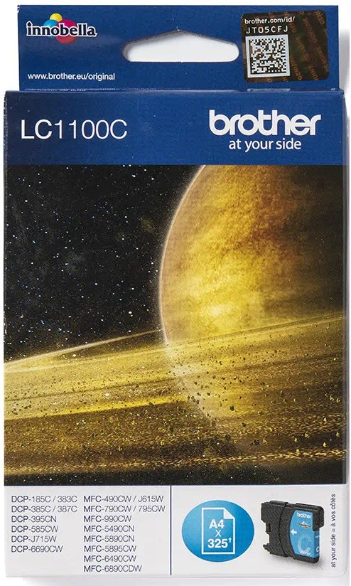 Genuine Brother LC1100C Cyan Ink Cartridge, LC-1100C
